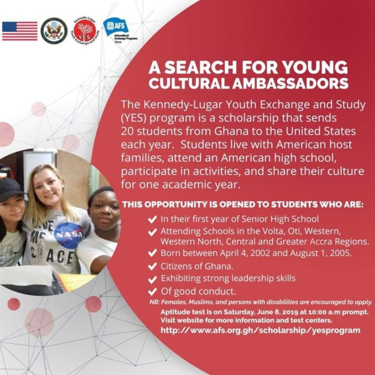 US EMBASSY SEARCHING FOR YOUNG CULTURAL AMBASSADORS